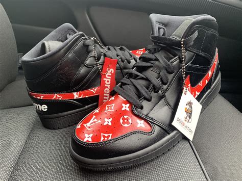 supreme lv jordans